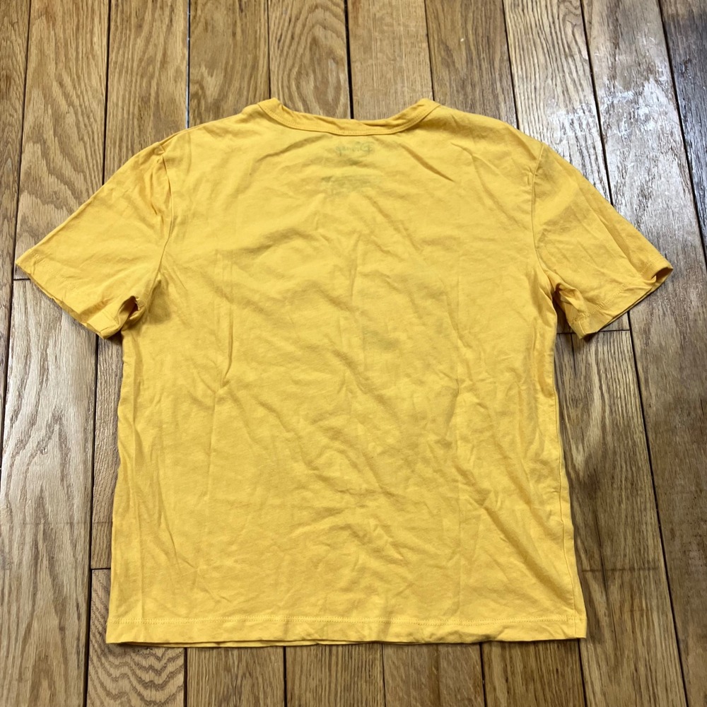 Disney Mickey Mouse Minnie Mouse Yellow Graphic Tee T Shirt Size S - Picture 2 of 3